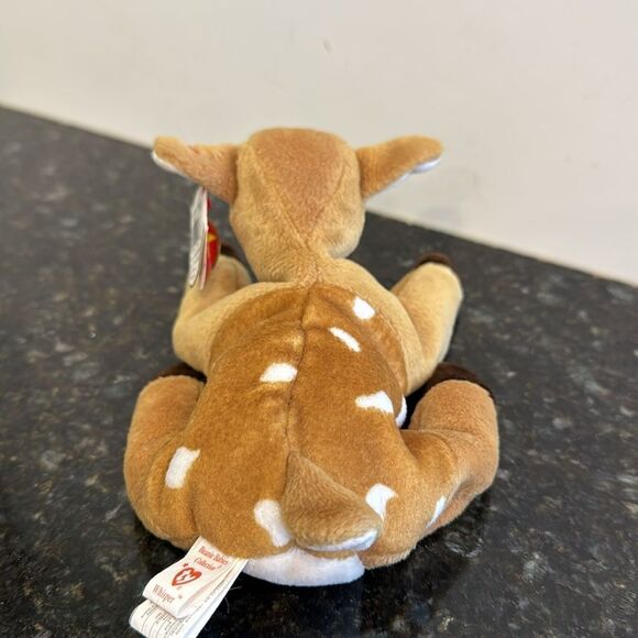 Ty Beanie Baby - WHISPER the Deer 6.5" with tags Plush Stuffed Animal Toy - Picture 4 of 10